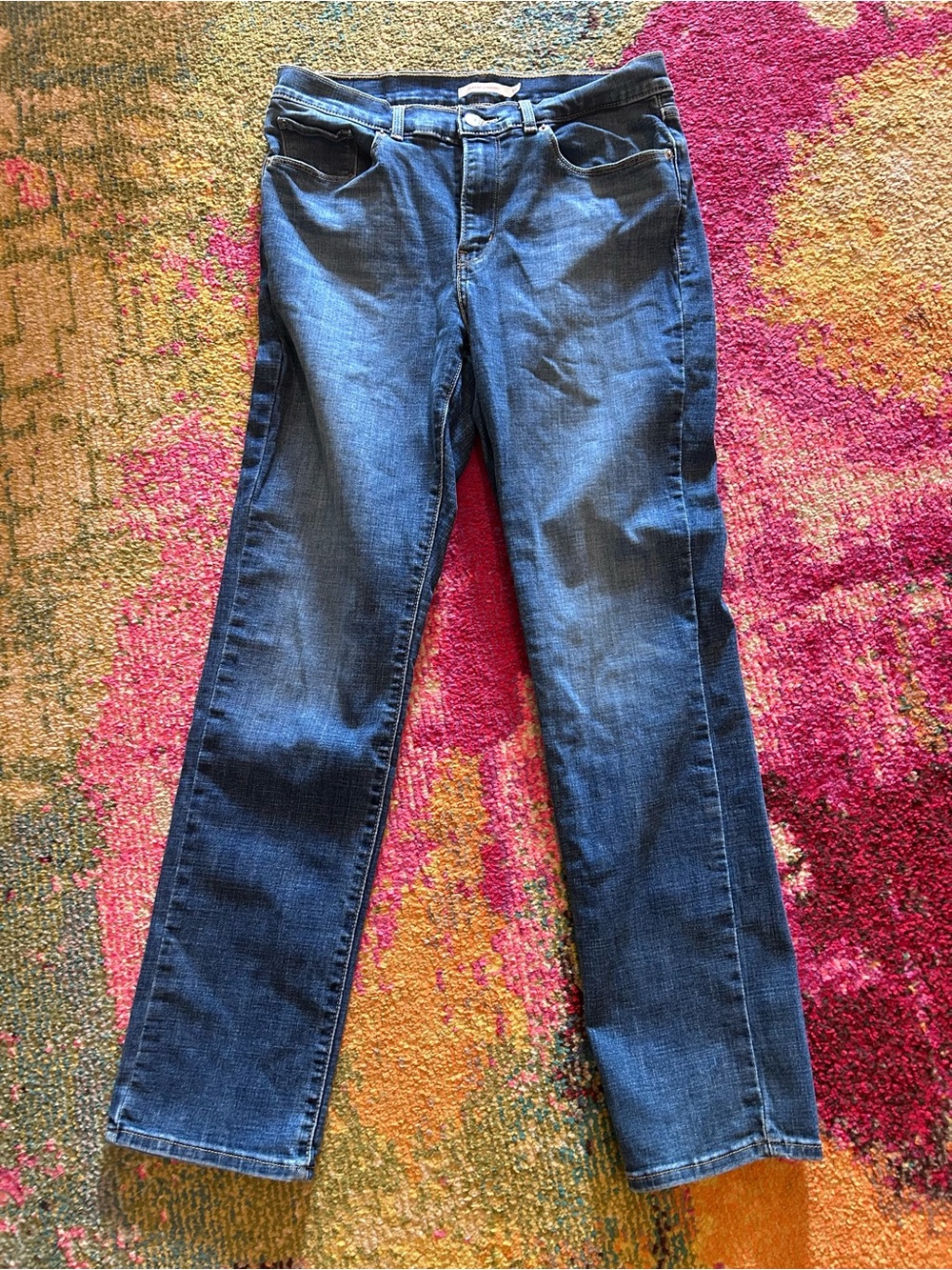 Levi's Women's Dark Blue Straight Leg Jeans